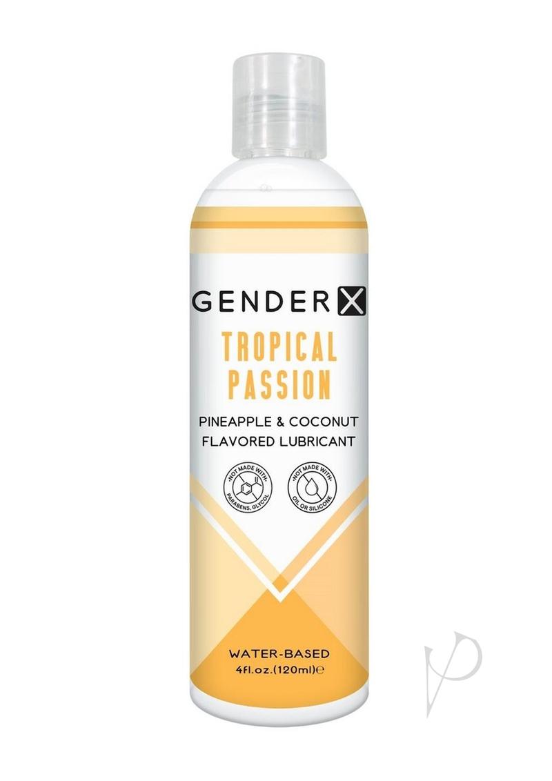 Gender X Tropical Passion Water Based Flavored Lubricant 4oz.