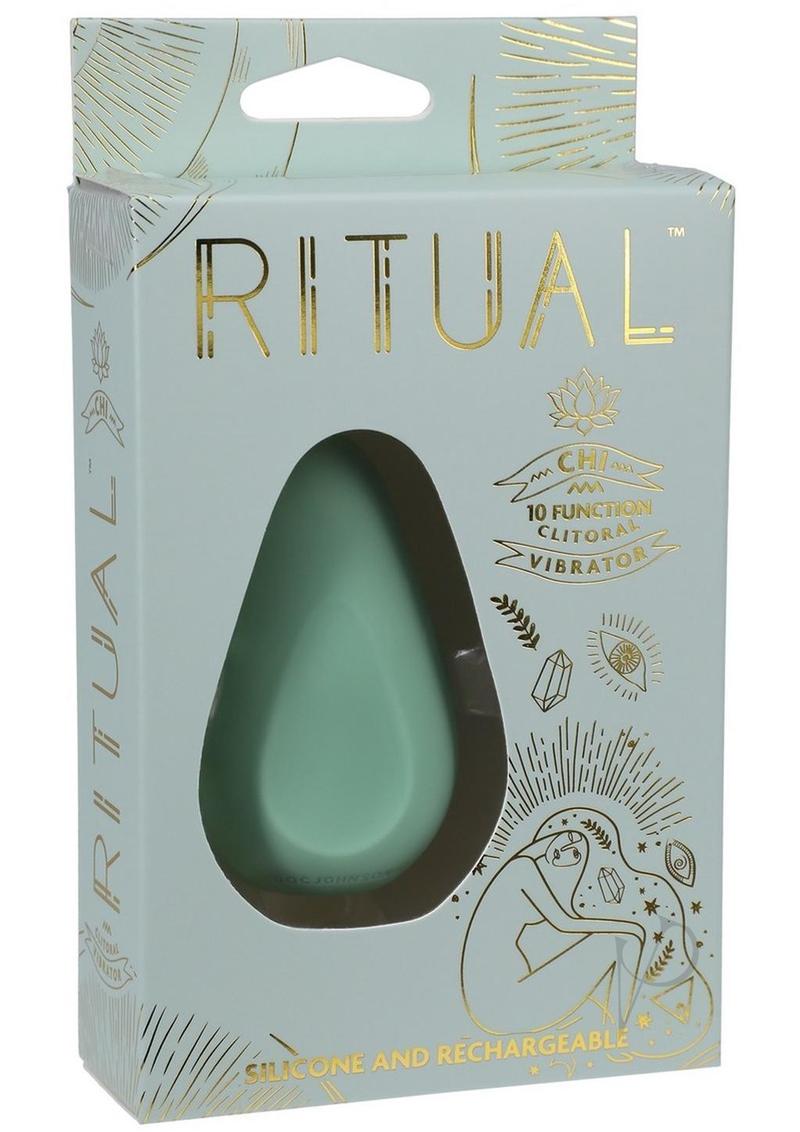 Ritual Chi Rechargeable Silicone Clitoral Vibrator - Green