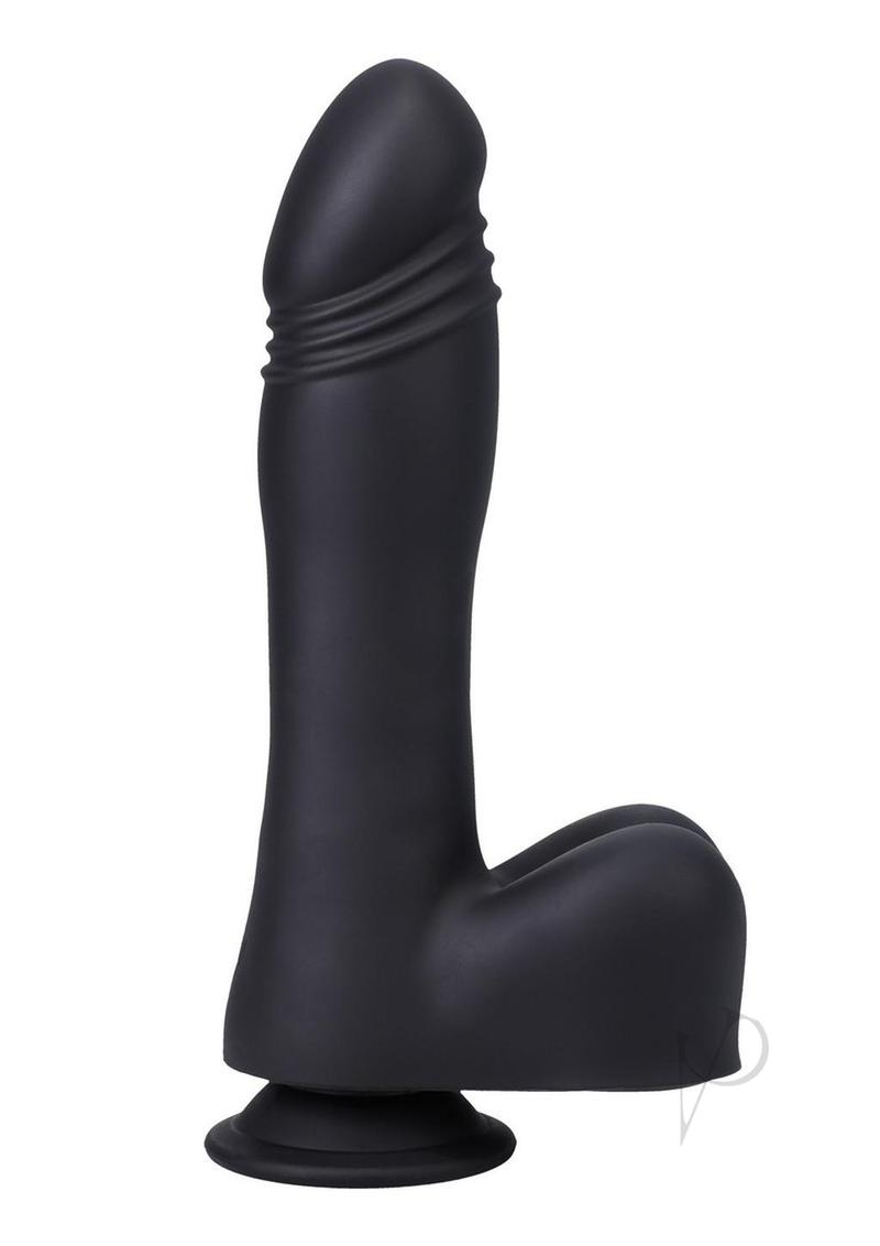 Fort Troff`s Piston Thruster Rechargeable Silicone Mini Machine Dildo - Black