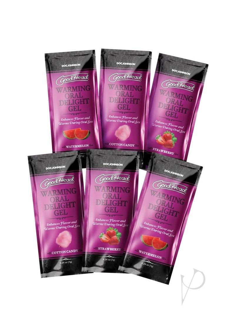 GoodHead Warming Head Oral Delight Gel .24oz (6 Pack) - Assorted