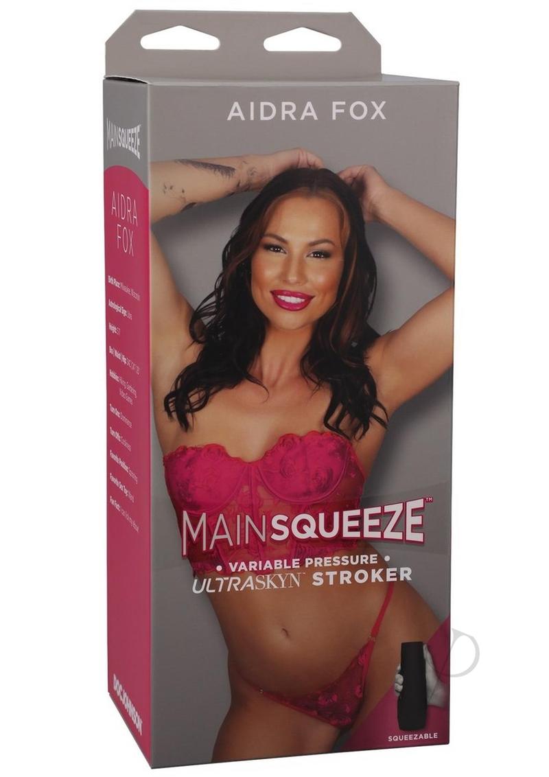 Main Squeeze Aidra Fox Ultraskyn Masturbator - Pussy - Caramel