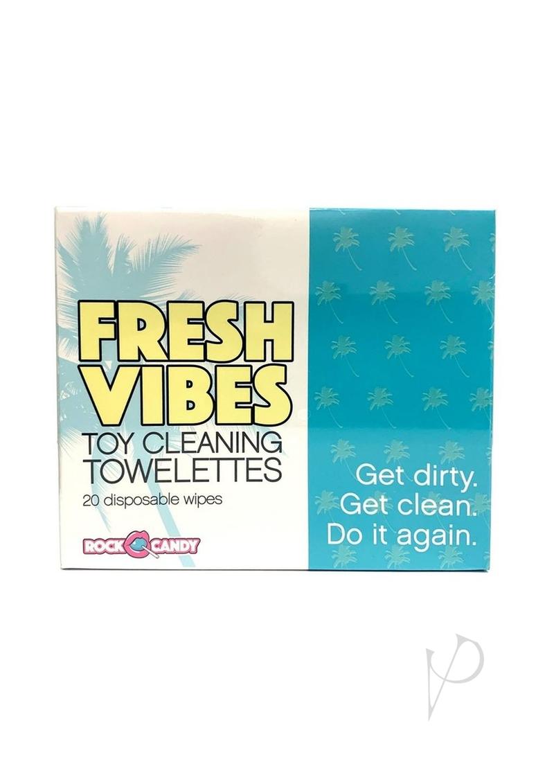 Rock Candy Fresh Vibes Toy Cleaning Wipes (20 per Box)