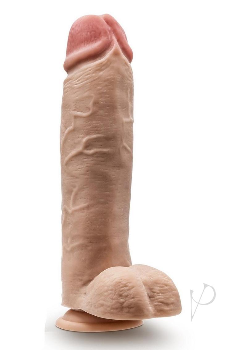 Dr. Skin Silver Collection Mr. Mister Dildo with Balls and Suction Cup 10.5in - Vanilla