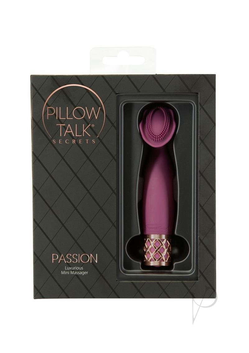 Pillow Talk Passion Rechargeable Silicone Massager - Wine/Rose Gold