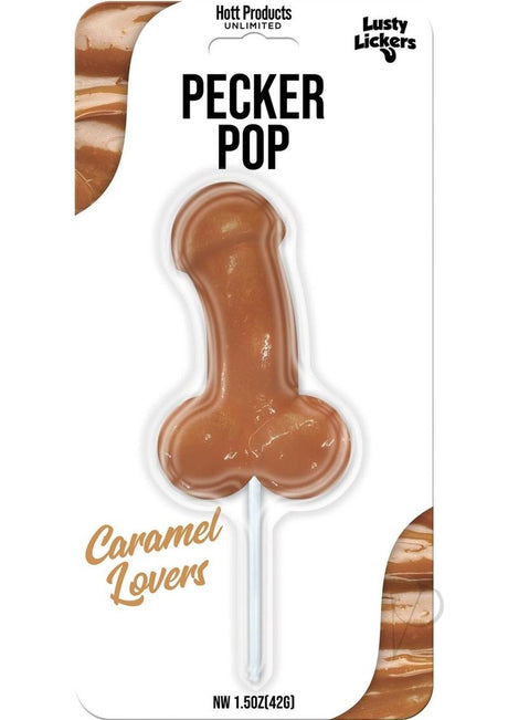 Lusty Lickers Pecker Pop Caramel Lovers Lollipop
