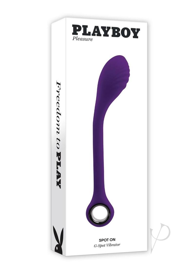 Playboy Spot On Rechareable Silicone G-Spot Vibrator - Purple