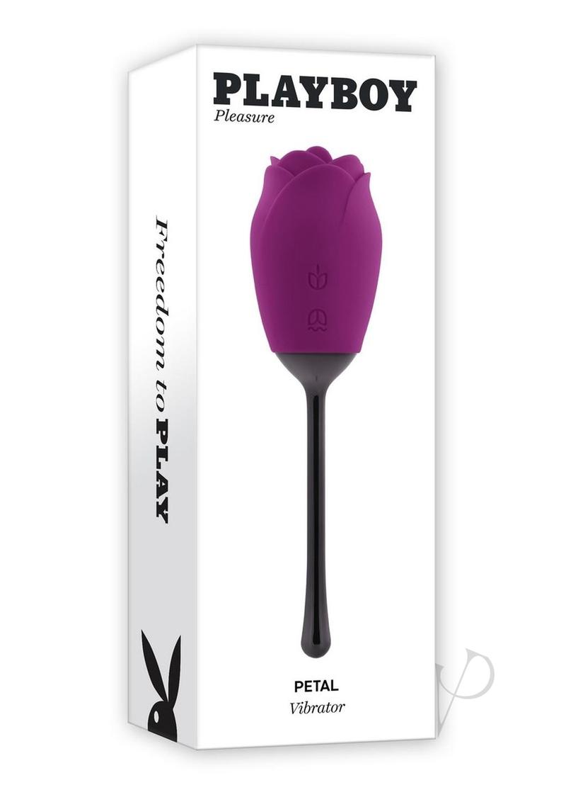 Playboy Petal Rechargeable Silicone Clitoral Stimulator - Purple