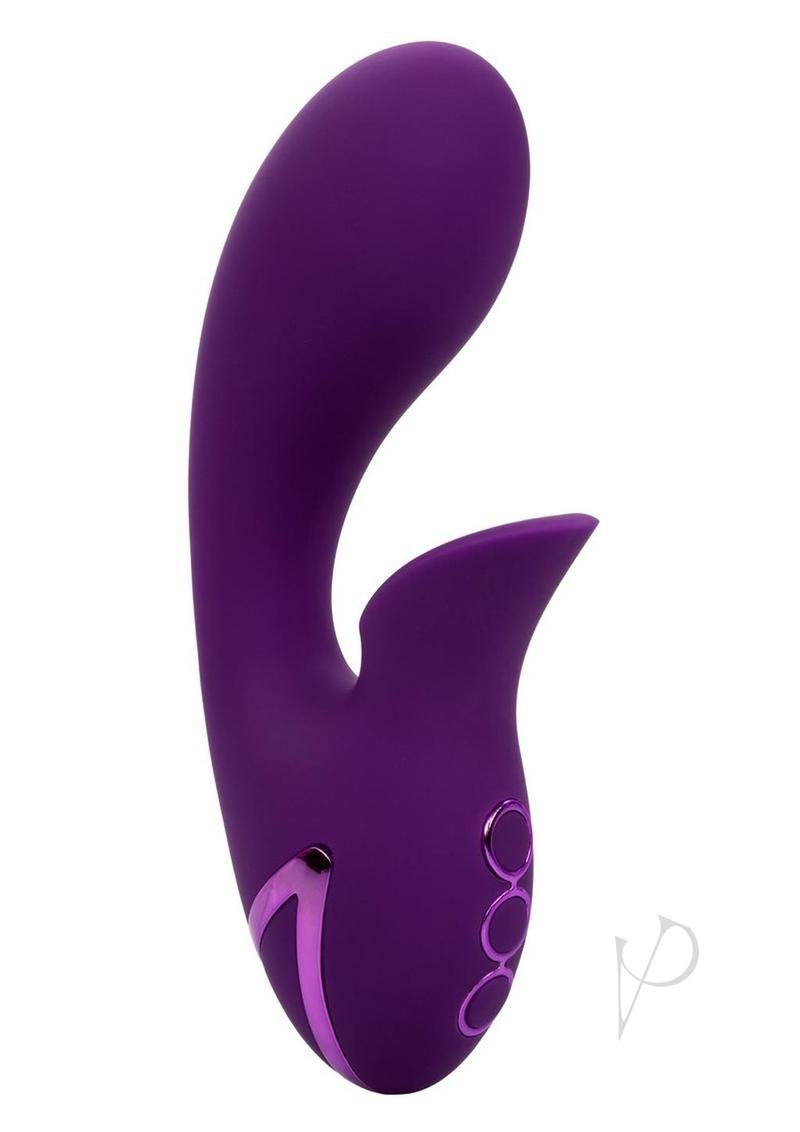 California Dreaming Huntington Beach Heartbreaker Rechargeable Rabbit Vibrator - Purple