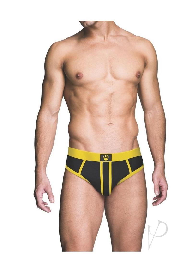 Prowler RED Ass-Less Brief - XL - Black/Yellow