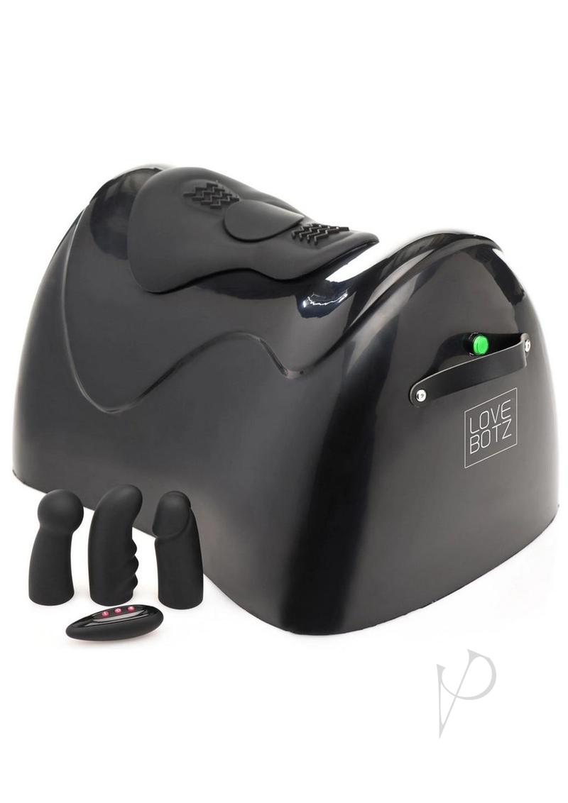 LoveBotz The Bucking Saddle Thrusting and Vibrating Sex Machine with Remote Control - Black