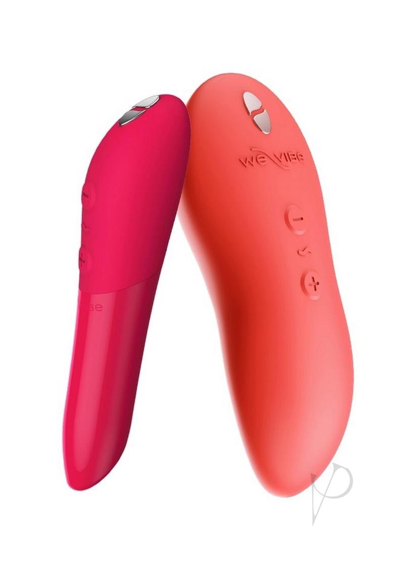 We-Vibe Forever Favorites Set Silicone Rechargeable Touch X Layon and Tango X Bullet Vibrators - Red/Coral