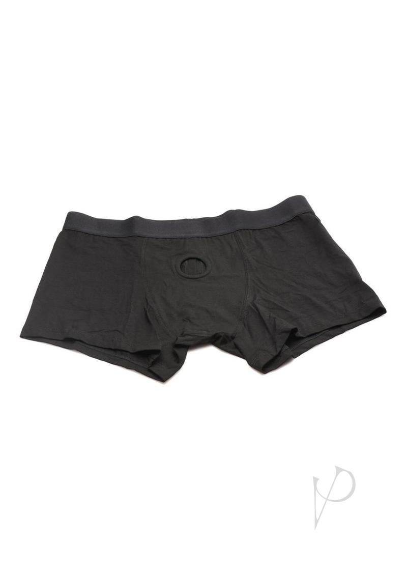 Strap U Armor Mens Boxer Harness with O-Ring - Medium/Large - Black
