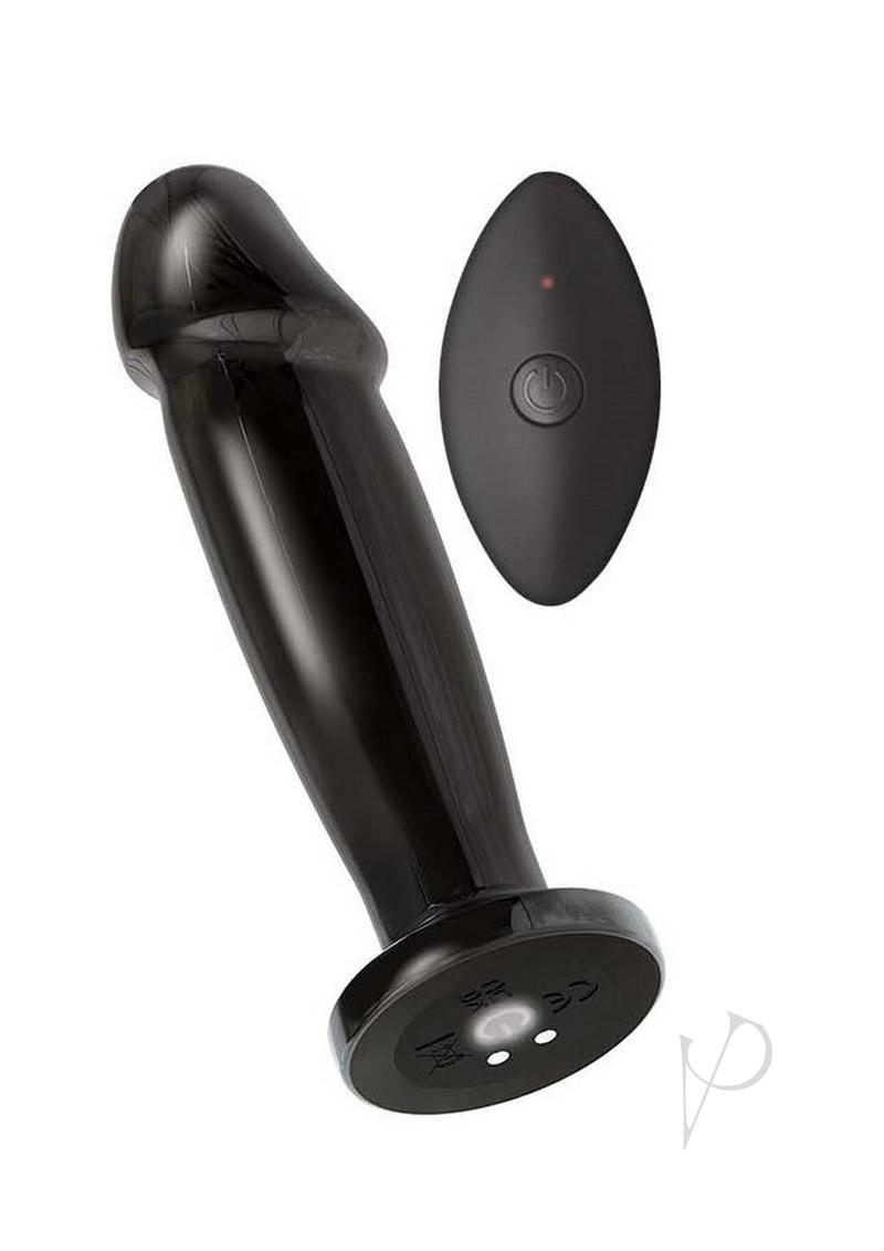 Ass-Sation Vibrating Metal Anal Ecstasy with Remote Control - Black