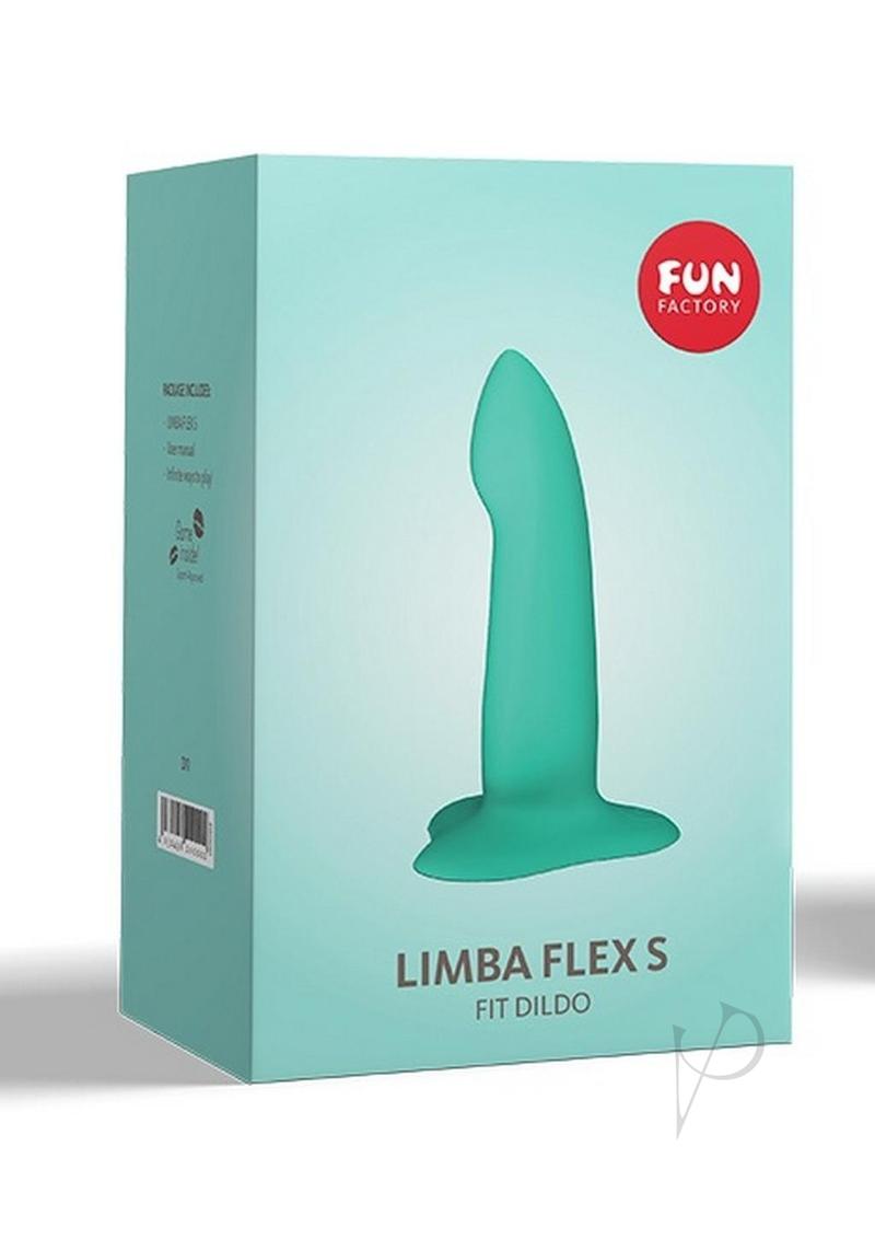 Limba Flex S Silicone Fit Dildo Posable With Suction Cup Base Small Caribbean Blue