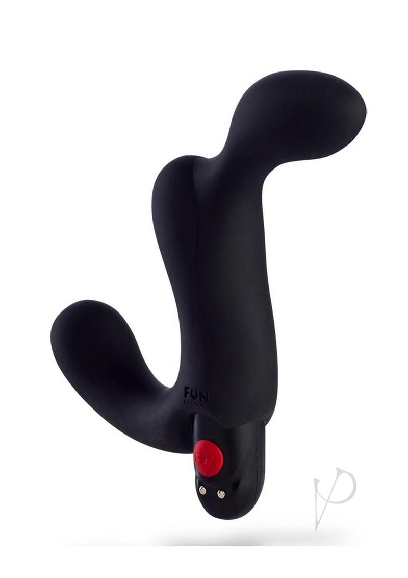 Duke Silicone Prostate Vibrator - Black