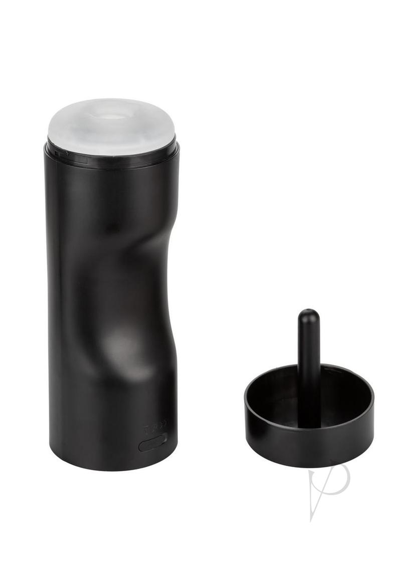 Bionic Sucking and Vibrating Rechargeable Masturbator- Anal - Black