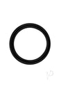 Stainless Steel Round Cock Ring 50mm - Black