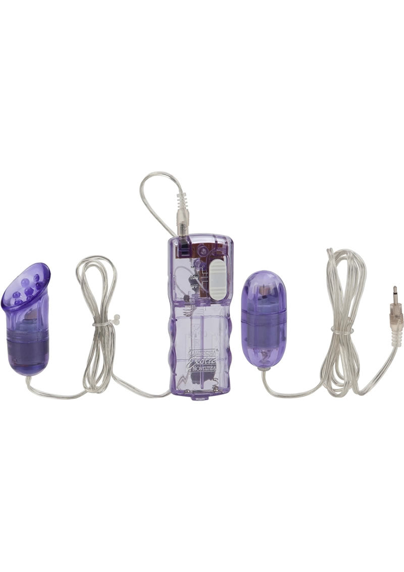 Double Play 2 Bullets with Wired Remote Control - Purple