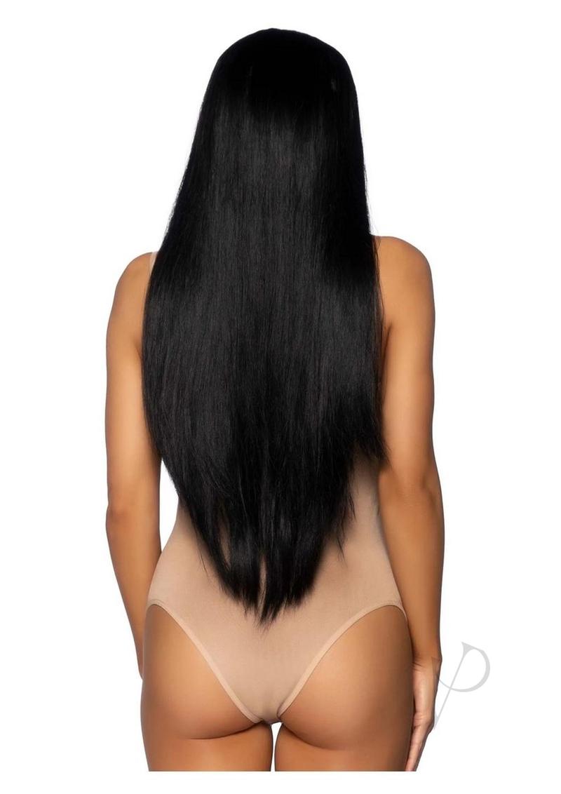 Leg Avenue Long Straight 33 Center Part Wig - OS - Black