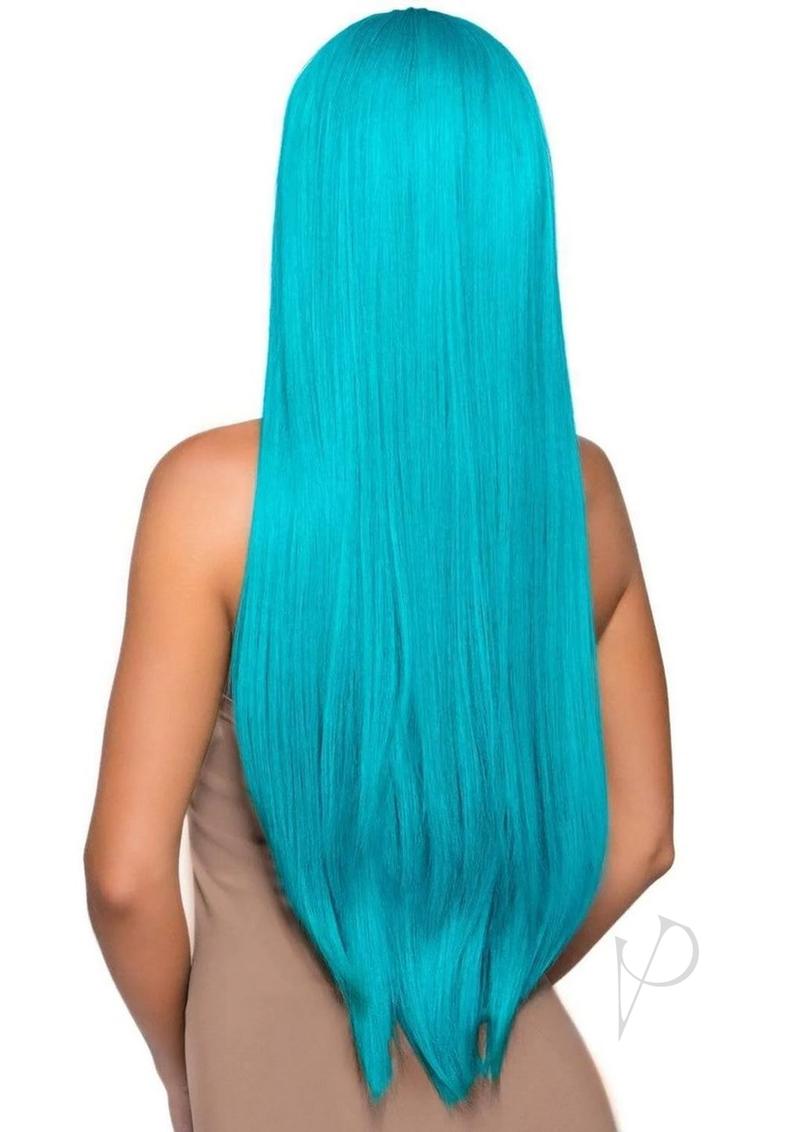 Leg Avenue Long Straight 33 Center Part Wig - OS - Turquoise