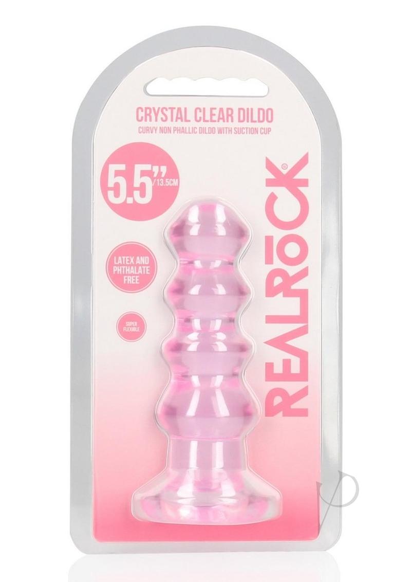 RealRock Curvy Dildo or Butt Plug 5.5in - Pink