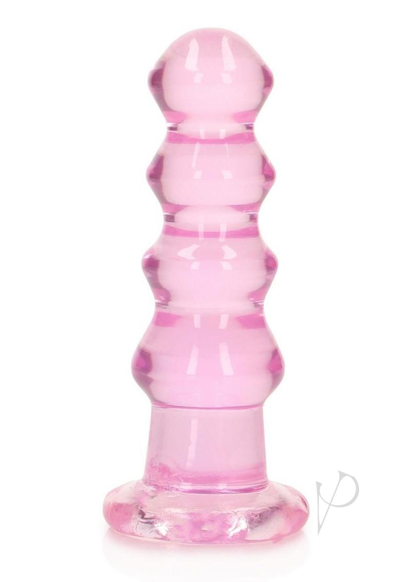 RealRock Curvy Dildo or Butt Plug 5.5in - Pink