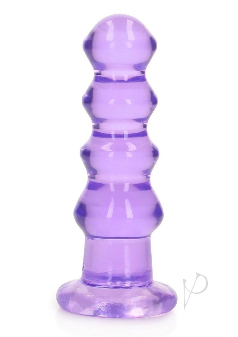 RealRock Curvy Dildo or Butt Plug 5.5in - Purple