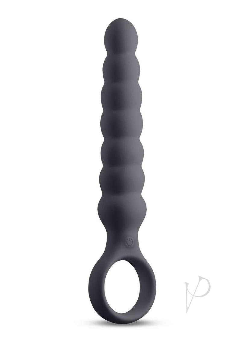 Desire Lucent Rechargeable Silicone Flexible Anal Beads - Black