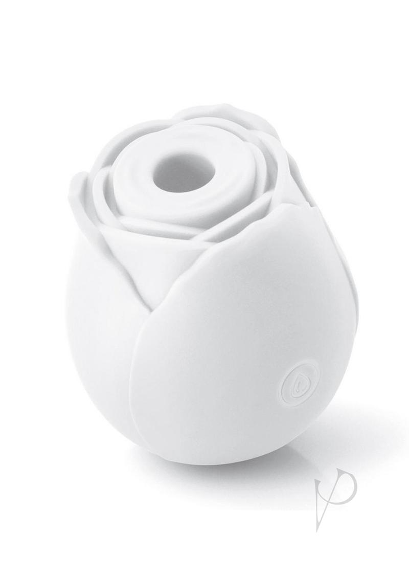 Inya The Rose Silicone Rechargeable Glow in the Dark Clitoral Stimulator - White
