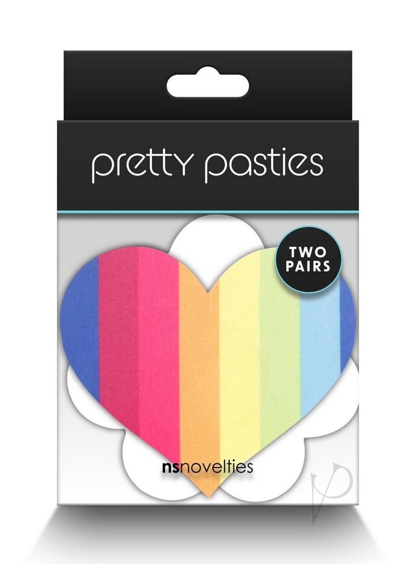 Pretty Pasties Pride Heart and Flower - Rainbow