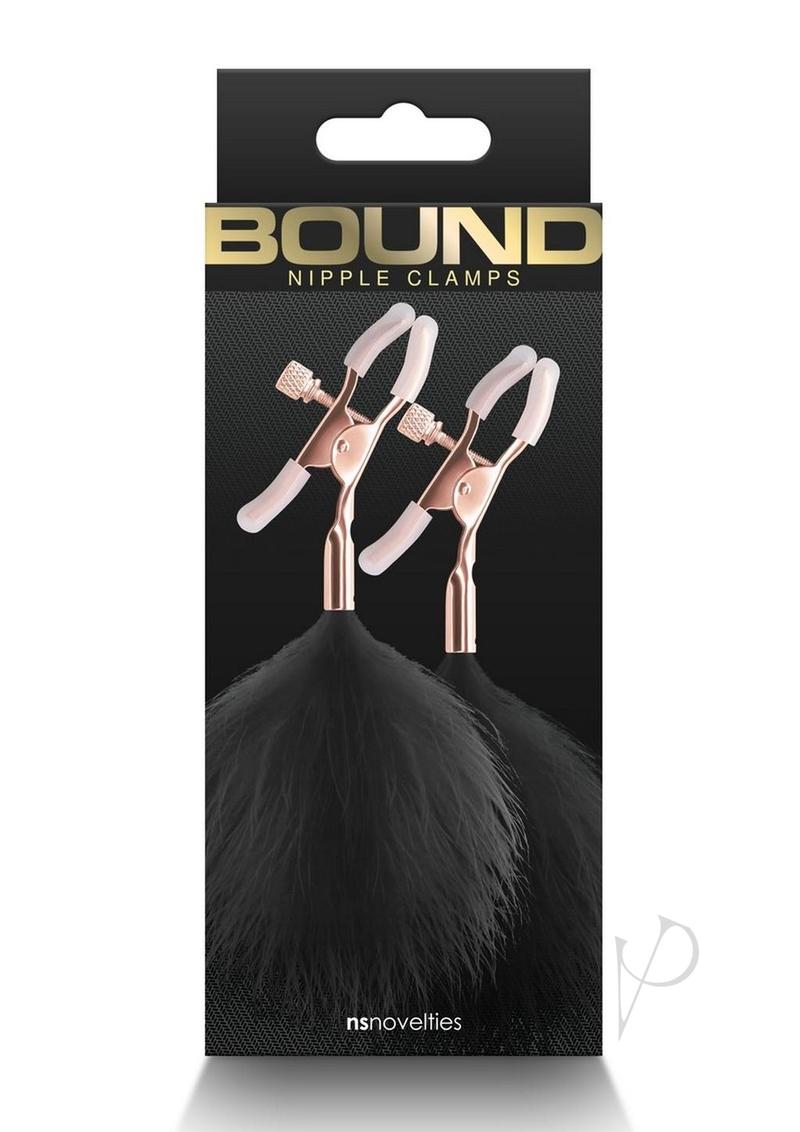 Bound Nipple Clamps F1 - Rose Gold/Black