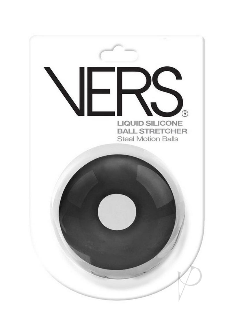 Vers Liquid Silicone Ball Stretcher Steel Motion Balls - Black