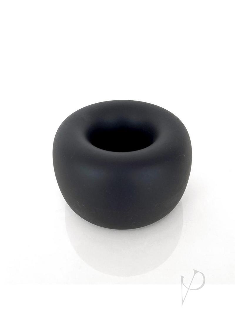 Vers Liquid Silicone Ball Stretcher Steel Motion Balls - Black