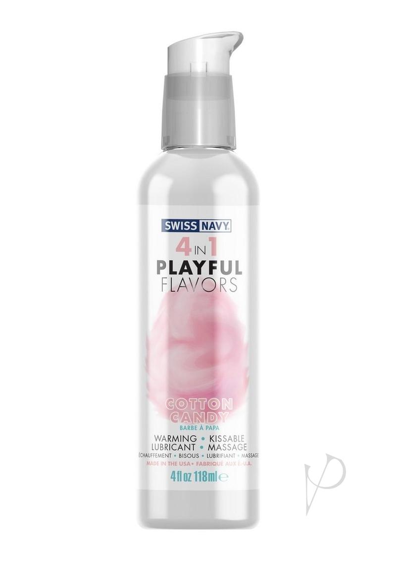 Swiss Navy 4 in 1 Flavored Lubricant 4oz - Cotton Candy