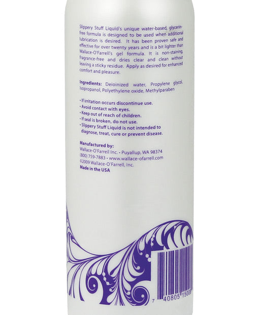 Slippery Stuff Liquid Water Based Lubricant 8oz
