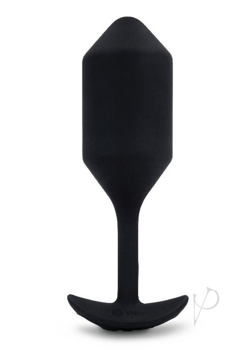 B-Vibe Vibrating Snug Plug 4 Rechargeable Silicone Anal Plug - Black