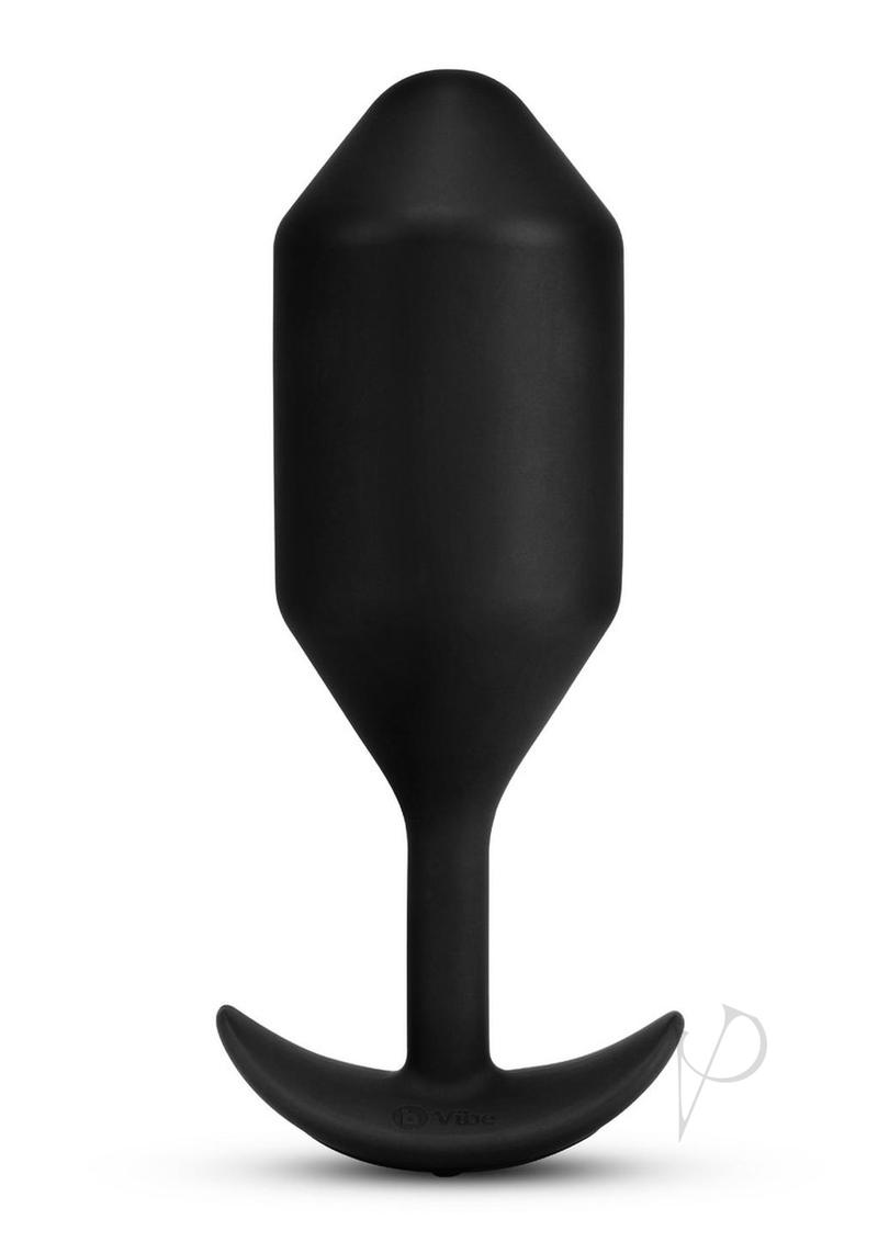 B-Vibe Vibrating Snug Plug Rechargeable Silicone Anal Plug - XXLarge - Black