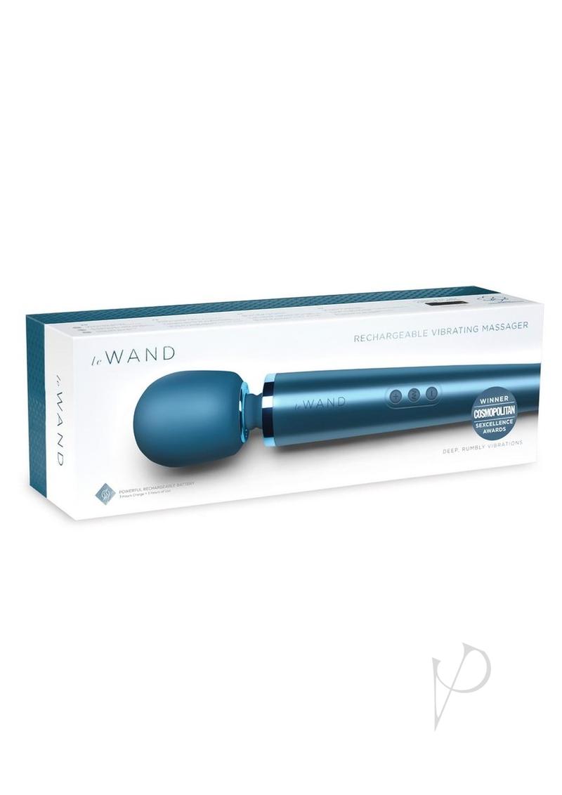 Le Wand Rechargeable Silicone Massager - Pacific Blue