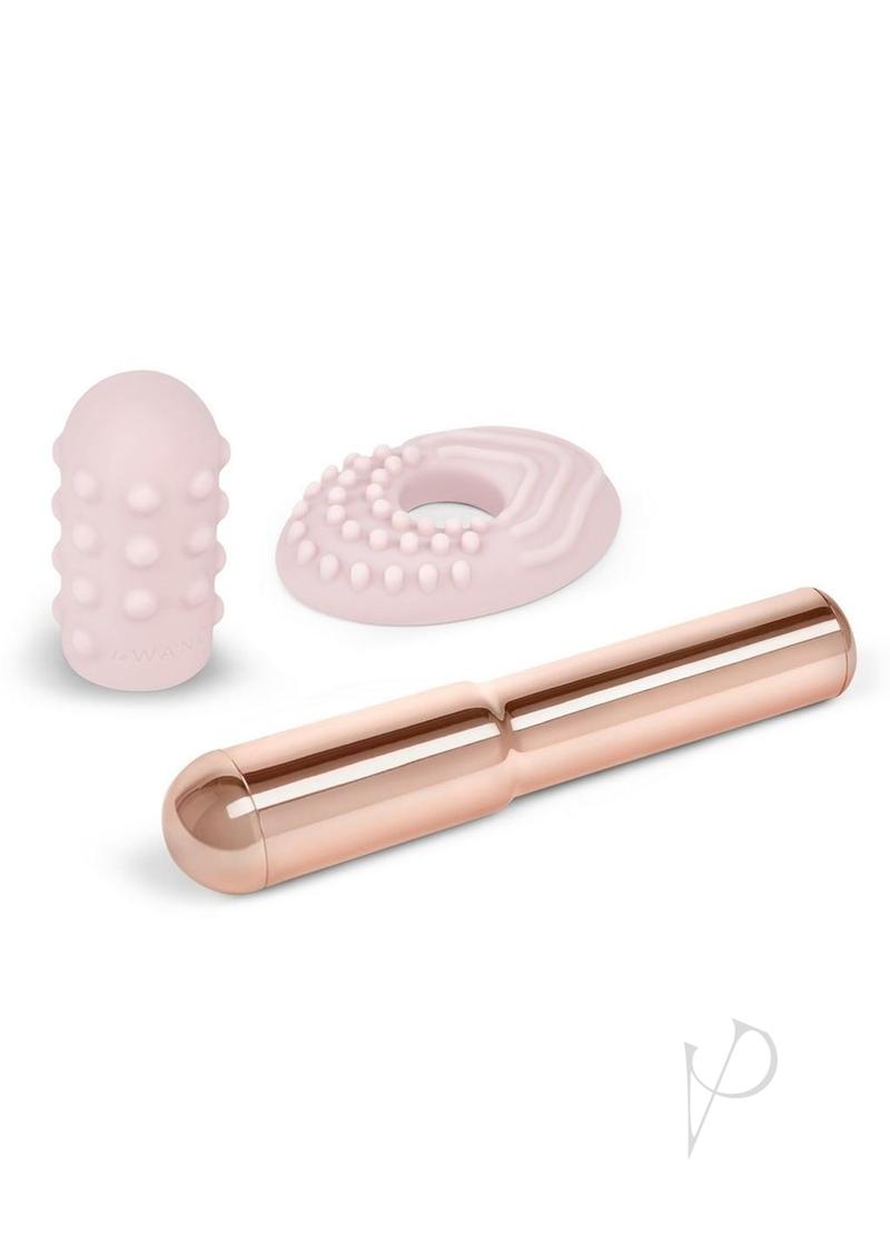 Le Wand Grand Bullet Rechargeable Silione Vibrator - Rose Gold