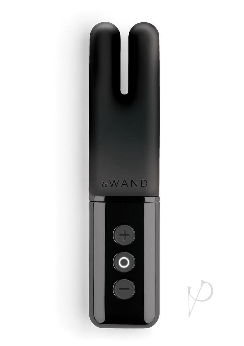 Le Wand Deux Silicone Rechargeable Dual Vibrator - Black
