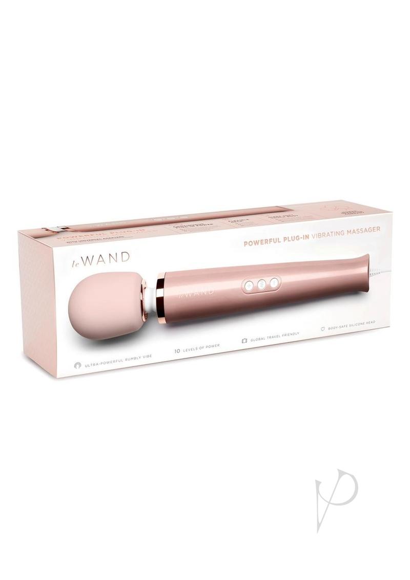 Le Wand Plugin Vibrating Massager - Rose Gold