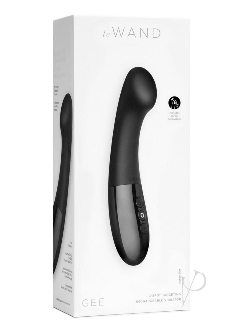 Le Wand Gee Rechargeable Silicone Body Wand - Black