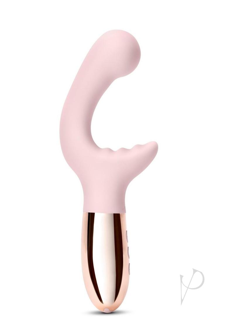 Le Wand XO Rechargeable Silicone Dual Stimulating Vibrator - Rose Gold