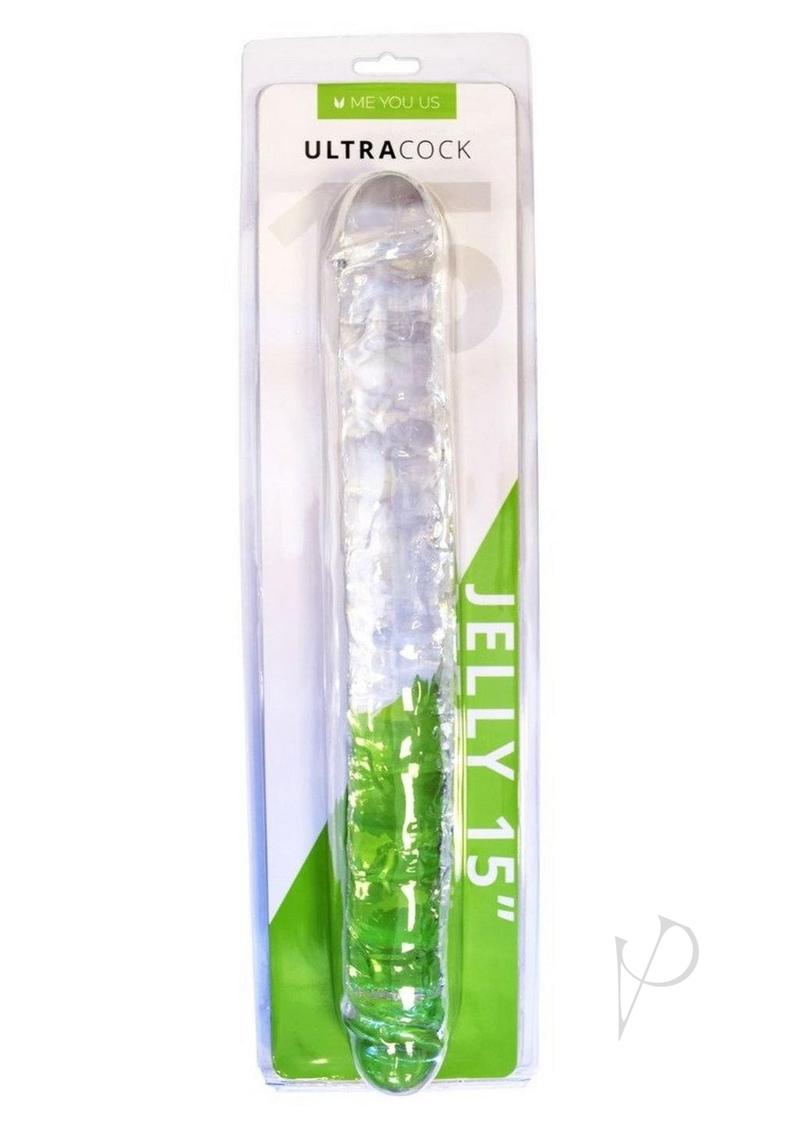 ME YOU US Ultracock Jelly Double Ender 15in - Clear