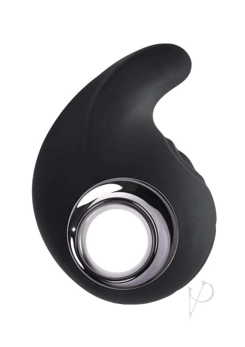 Playboy Ring my Bell Rechargeable Silicone Clitoral Vibrator - Black