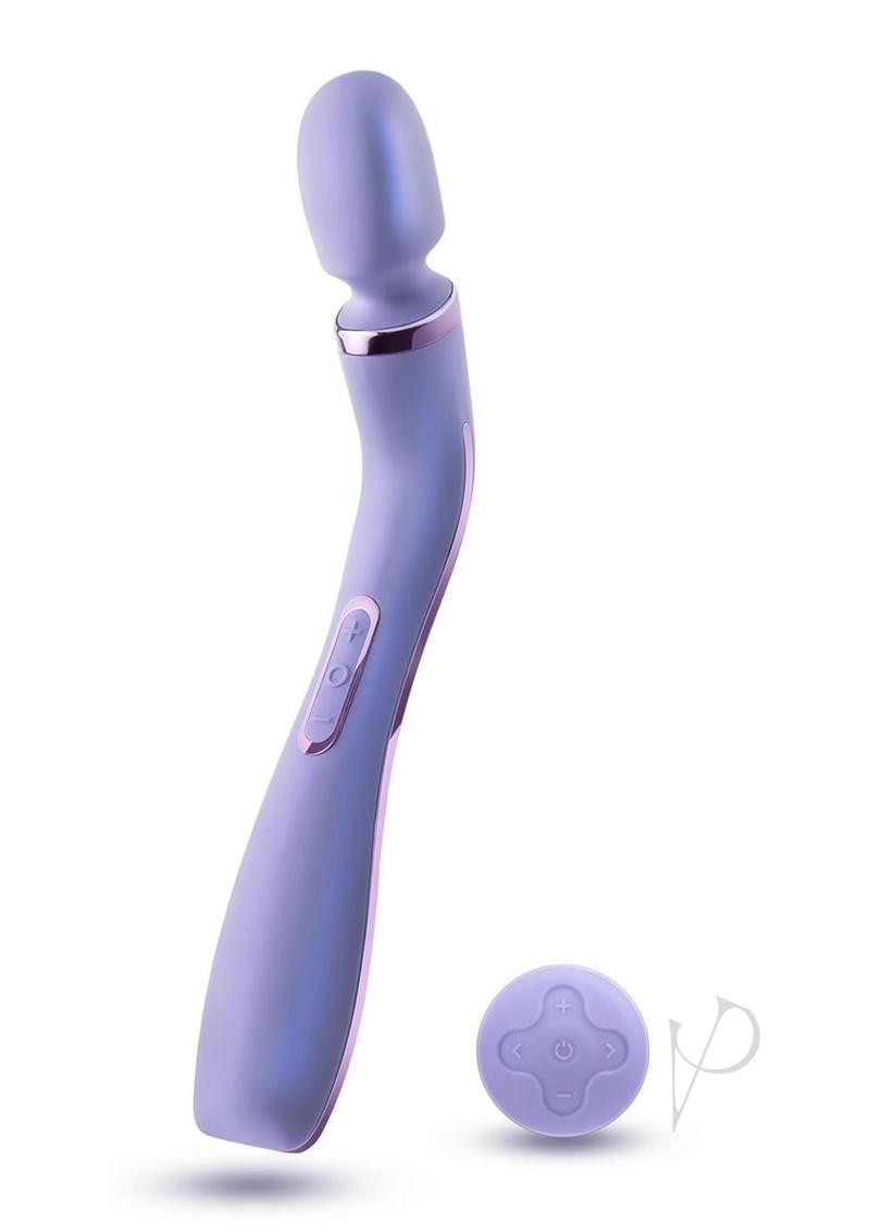 Wellness Eternal Wand Rechargeable Silicone Vibrating Wand with Remote Control - Lavender
