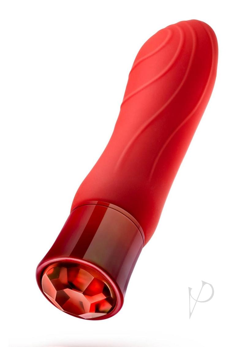 Oh My Gem Desire Rechargeable Silicone G-Spot Vibrator - Ruby