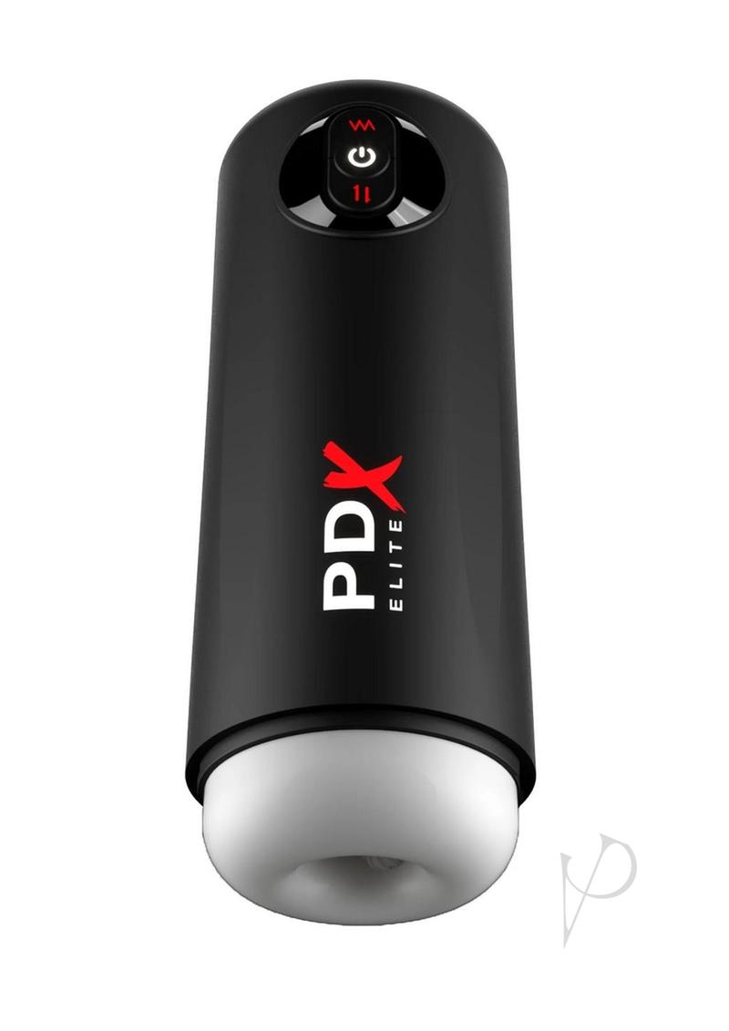 PDX Elite Moto Milker Rechargeable Masturbator - White/Black