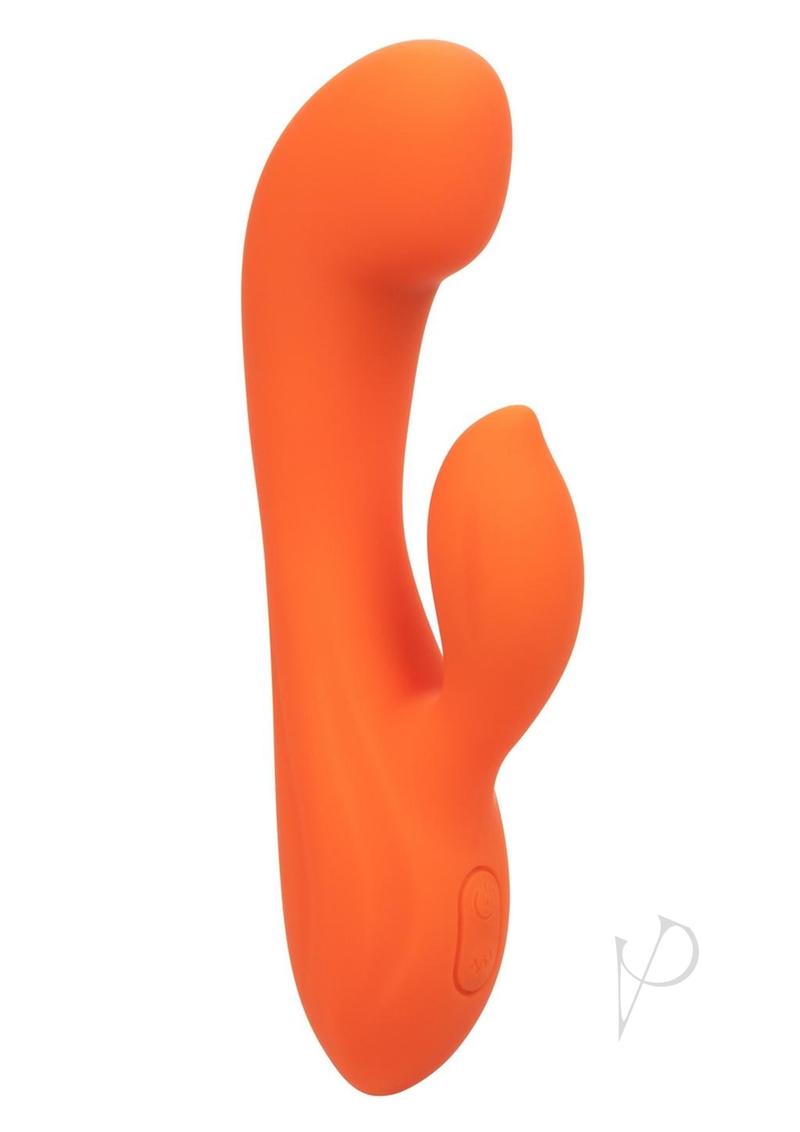 Stella Liquid Silicone Dual G Massager Rabbit Vibrator - Orange