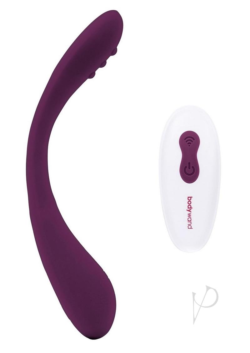 Bodywand ID Bend Rechargeable Silicone Clitoral Stimulator with Remote Control - Purple